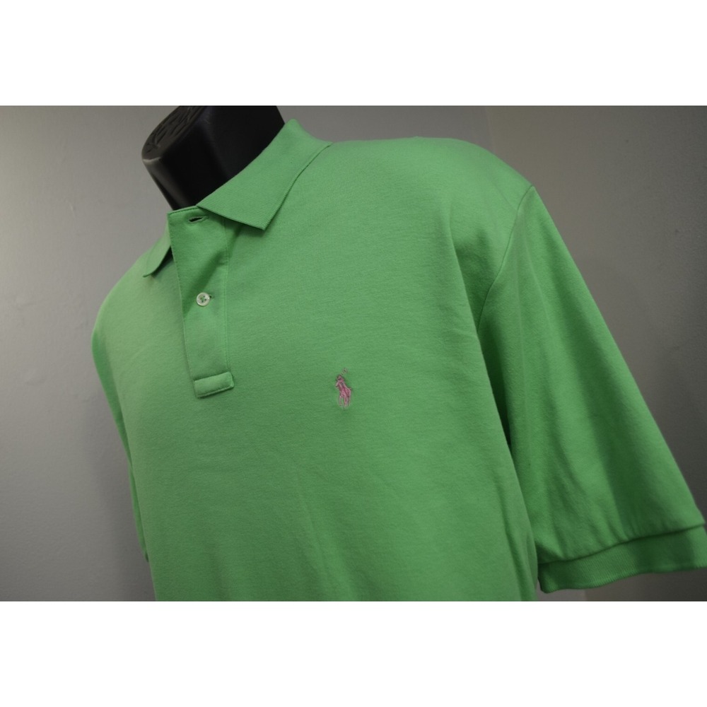 Polo Ralph Lauren Golf Polo Green Classic Fit Short Sleeve VTG Mens Size XL